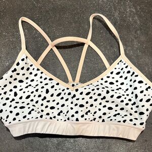 FA Cream and Black Spotted Bralette
